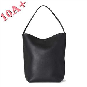 Original Park Bucket Tote Top-layer Medium-sized High-capacity Minimalist Cowhide 10a The-style-row Shoulder Bag with N/s Litchi Pattern Leather Travel