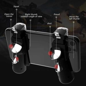 Game Controllers Joysticks Handle Mobile Phone Six-finger Pulse Auxiliary Controller Game Handle Shooting Game Six-fingered Pulse Assist Controller K1KF YQ240126