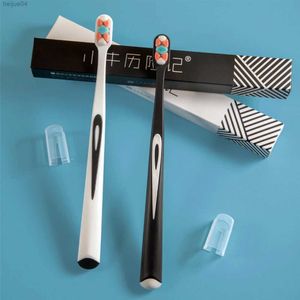 Zahnbürste Y-kelin Neue Mundhygienepflege Ultrafeines weiches Haar Umweltfreundliche tragbare Reisezahnbürste Fiber Nano mit Box Dropshipping