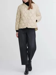 女性のトレンチコート秋のファッションヨーロッパとアメリカのカジュアルな汎用的な隠しボタンvネックコットンジャケット