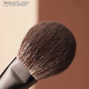 Makeup Brushes Chichodo Brush-Luxurious Professional Black 11 Ebony Set-High Level Fox Goat Pony Synthetic Hair Cosmetic Tools Q240126 Q240507