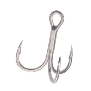 100 pz 3x Rafforzare Ami Alti Con Piuma Amo Da Pesca Sangue Trogolo Ami Affrontare Accessorio Metallo Jig Assist 240119