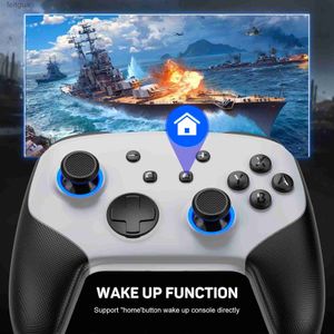 Game Controllers Joysticks LinYuvo KS11 Wireless Pro Controller Mechanical PC Controler Gamepad With Wake Up RGB Light Compatible Switch Steam YQ240126