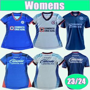 23 24 Messico Cruz Azul Maglie da calcio donna SALCEDO LIRA ANTUNA DUENAS MOISES TABO RIVERO RODRIGUEZ LOTTI ESCOBAR ROTONDI Maglie da calcio casalinghe Uniformi