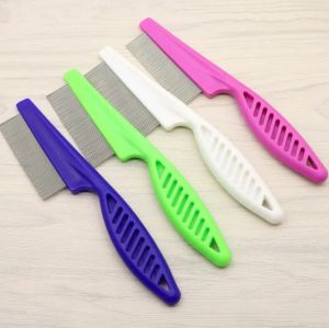 Cat Dog Beauty Tools Metal Nit Head Hair Pet Les Comb Fin Toanded Flea Flee Hande Pets leveranser SN6647 LL