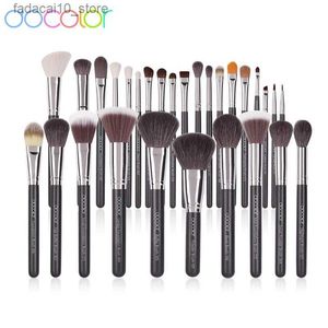 Makeup Borstes Docolor Makeup Brushes Set 29st Professional Natural Goat Hair Foundation Powder Eyeshadow Blushes Cosmetic Borsts With Bag Q240126