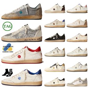 2024 Luxury Ball Star Designer Casual Shoes Low Top Og Handmade Suede Leather Italy Brand Trainers Loafers Sneakers Upper Vintage Womens Mens Silver Basketball