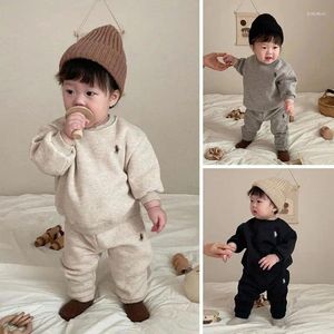 Kleidung Sets 2024 Kinder Für Jungen Baby Top Hosen Kleidung Anzug Kinder Koreanische Stil Säuglings Frühling 2 stücke Trainingsanzüge Pullover