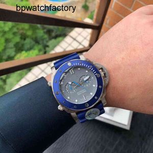 Paneraii Paner Mode Super Luxus Uhren 47mm Metall Rotary Blau Keramik Ring Gummiband Smart liu 6FRC