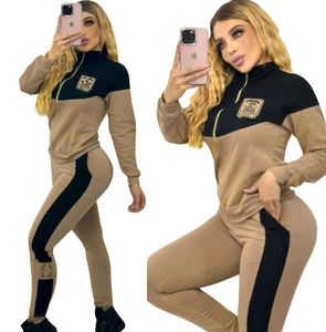 Spring NEWS Women's Tracksuits Casual fashion Luxury brand Suit 2 Piece Set designer CC Tracksuit J2947A