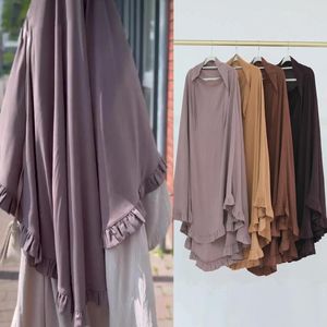 Abbigliamento etnico Donne eleganti Balza Hijab Musulmano Islamico Amira Cap Scialli Sciarpe Malesia Arabo Turbante Preghiera Khimar Copricapo da donna