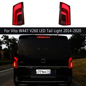 Biltillbehör Tändare för Benz Vito W447 V260 LED-bakljus 14-20 Broms Omvänd parkering Running Light Streamer Turn Signal