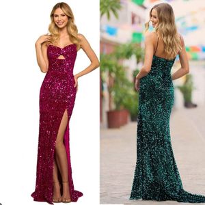 Wunderschöne sexy A-Linie Abendkleider mit Herzausschnitt, Spaghetti-Pailletten, Sweep-Zug, Partykleid, Robe de Soiree, Sondergröße L24095, Übergröße