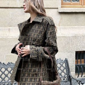 Luksusowy designerski damski okopa płaszcza kurtka Kobieta z wiatrema kurtka luźna płaszcz paska żeńska swobodne krótkie okopy płaszcz