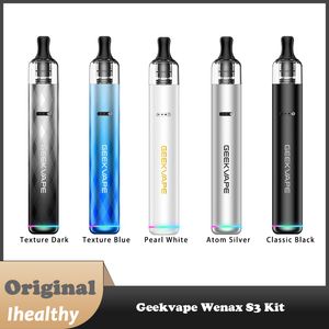 Originale Geekvape Wenax S3 Pod Kit Stilo 3 18W 1100mAh Batteria 2ml S Cartuccia 0.8/1.2ohm Vaporizzatore Sigaretta elettronica