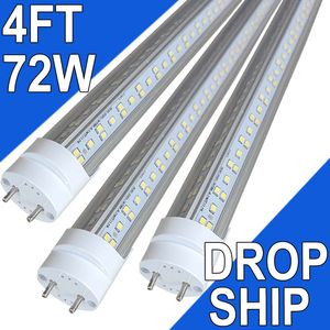 T8 72 Watt Kaltweiß, T8-Leuchtstofflampe mit linearer Röhre, Ersatzlampe für T8-Leuchte, G13-Bi-Pin-Sockel, Ersatz für Leuchtstofflampe, 6500 K, Garages usastock