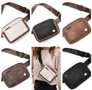 Running crossbody bag LL Waterproof Yoga belt bags Women Men Waist Bag Gym Elastic Adjustable Strap Zipper Fanny pack Capacity 1L Outdoor Bag