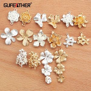 Charm Gufeather M336, Mücevher Aksesuarları, Geçiş Erişim, Nikel Ücretsiz, Altın Kaplama, Bakır, DIY Kolye Küpe, Takı Yapımı, 10 PCS/LOT