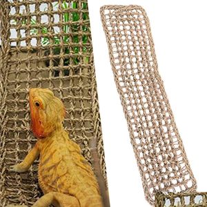 Reptilförsörjning Dekor Rec Reptile Lizard Lounger skäggig Dragon Sea Hammock Swing Hang Net för Anole Gecko Iguana Hermit Crab Drop DH4VM