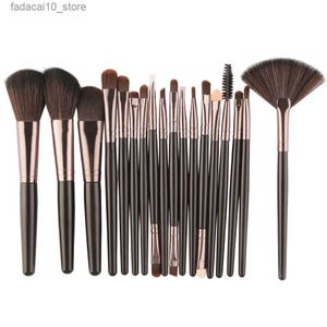 Pincéis de maquiagem MAANGE 18PCS Conjunto de pincéis de maquiagem para sombra, base, pó, delineador, multicolorido, ferramentas de beleza opcionais, kit cosmético Q240126