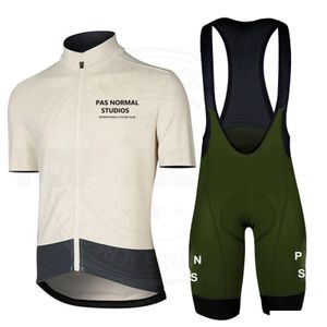 Conjuntos de camisa de ciclismo Pns Pas Normal Studios 2023 Kaus Bersepeda Musim Panas Pria Lengan Pendek Oto Setelan Celana Pakaian Sepeda Set Se Ot021
