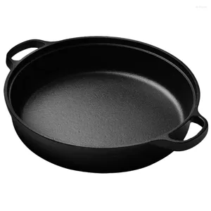 PANS WOK CAMPING POTRZEBIENIKA CZYNU MINI COODING Outdoor Picnic Iron Rondel Koreańskie garnki do odlewu patelni