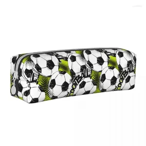 Cosmetic Bags Football Sport Balls Soccer Pencil Cases Pen Box Bag Student Big Capacity Office Pencilcases