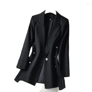 Women's Suits Solid Color Fashion Suit Jacket 2024 Spring And Autumn Split Double Breasted Casual Temperament Slim JacketLady