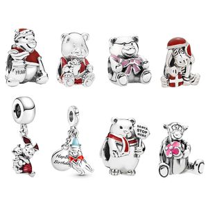 Sterling Sier Charm Little Bear Beads Fashion Jewelry Herocross Gift Fit Original Bracelet Women Christmas