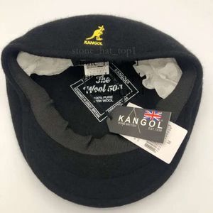 Designerr Baskenmütze Kangol Caps Kangol American Style Kangaroo Hochwertige echte Wolle Forward-Mütze Französischer Maler Herbst- und Winterbaskenmütze Herren Damen Hüte Weißer Fuchshut 8195