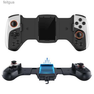 Gamecontroller Joysticks 2 in 1 Teleskop-Gamepad Dual Joystick Kühlung Wireless Mobile Gaming Controller 300 mAh für Android Phone Switch PC YQ240126