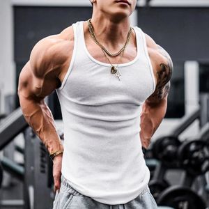 Men Tank Top TEE Singlet Gym trening Fitness Bez rękawów Koszulka mięśni kulturystyka