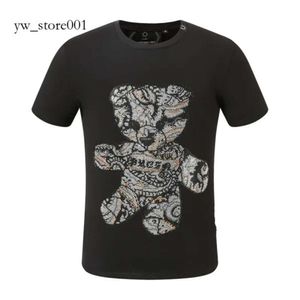 Killer Style Plein Bear T Shirt TEE TEES -Brand krótko -śluzowy Phillip Plein Fashion Black Beach Mens Summer Philipps Plein Skulls Teddy Bear Wzory 4642