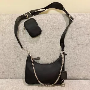 Vintage kadın çanta debriyaj crossbody çanta lüks tasarımcı cüzdanlar bayan çanta çantası naylon omuz çantası alt koltuk toptan toptan hobo moda duffle pembe tuval çantası