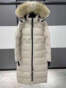 Kadınlar aşağı ceket tasarımcısı Kanada moda markası kucar uzun paltolar büyük cep kürk yaka termal üst kadın sonbahar ve kış büyük giyim ceket 11