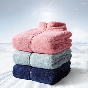 Suéter masculino com zíper moletom coral veludo pelúcia homens casaco e mulheres tops outono inverno cardigans casais suéter quente