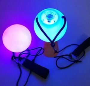 200pcs/lot poi LED 벨리 댄스 스테이지 공연 재능 쇼 핸드 소품 그라디언트 변경 색상 ll을위한 8cm