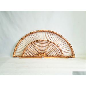 Kopfteil, Rattan, gewölbtes Bettkopf, Kopfteil, Holzmöbel, Doppelbett, Queen-Size-Bett, Korbgeflecht, Drop-Lieferung, Haus, Garten, Heimdekoration, Otxov