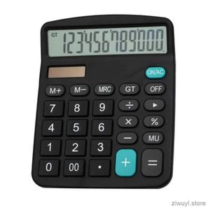 Calculadoras de 12 dígitos alimentadas por energia solar calculadora de display grande ferramentas de contador de escritório doméstico