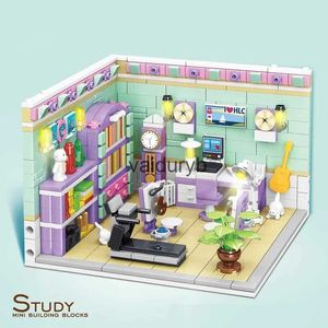 Blöcke 623PCS Stadt Bausteine Sets Kits Freunde Haus Schlafzimmer Studie Modell 3 IN 1 Verformen Brinquedos Lernspielzeug für Mädchenvaiduryb