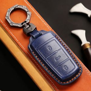 3 кнопки Smart Key Cover Cob Leather Case Care Keyring Holder Shell для Volkswagen CC VW Passat B6 3C B7 Holder Protector