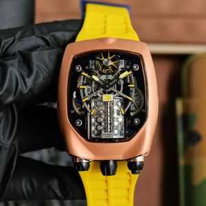 Montre de Luxe Luxury Watch Relojes 54x44x20mm Cal.v16手動機械式運動スチールリロエ時計