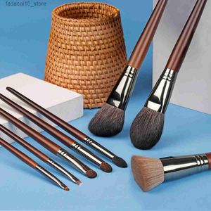 Makeup Brushes OVW Makeup Brushes Set Natural Hair Foundation Powder Eyeshadow Liner Brows Professional Make up brush 8PCS Makeup Kit Q240126