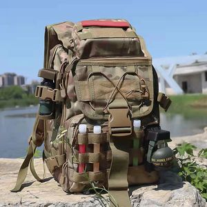 40L Military Tactical Backpack Army Assault Bag Molle System Bags Backpacks Outdoor Sports Backpack Camping Hiking Backpacks 240123