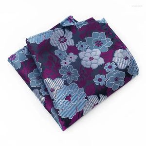 Bow Ties 25cm Pocket Square Handduk för mannen Paisley Jacquard Veave Suit Wedding Hanky ​​Men Scarf Gravata