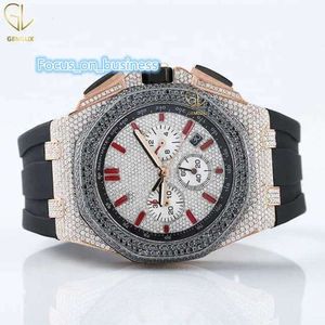 D Vvs Studded Moissanite Diamond Bussdown Pass Tter Handmade Top Brand Uomini luminosi indossano orologi da polso professionali per EWBKIZ92AJDXS