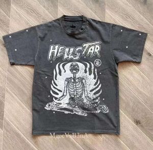 2024 Hellstar Herren T-Shirts Hohe Qualität Herren Designer Hellstar Hemd für Männer Sommerkleidung Mode Paare Baumwolle T-Shirt Casual Frauen Kurz 853