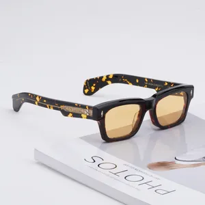 Occhiali da sole di alta qualità in acetato spesso vintage uomo donna designer marchio americano quadrato trendy occhiali da sole fatti a mano ASHCROFT