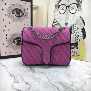 Borsa a tracolla di marca classica di design Borsa a mano in pelle moda donna di alta qualità con tracolla multicolore orizzontale C443497177I