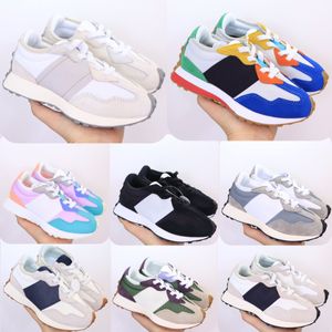 4Y 327 Kids Shoes 5Y Toddler Running Sneakers Trainers Girls Boys Runner Shoe Sea Salt Black Dark Violet Summer Jade Multicolor Oak Leaf Grey